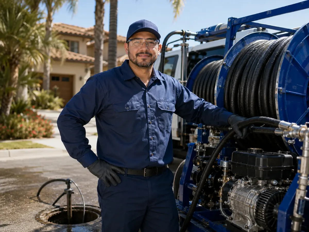 Hydro jet sewer cleaning in Walnut Creek
