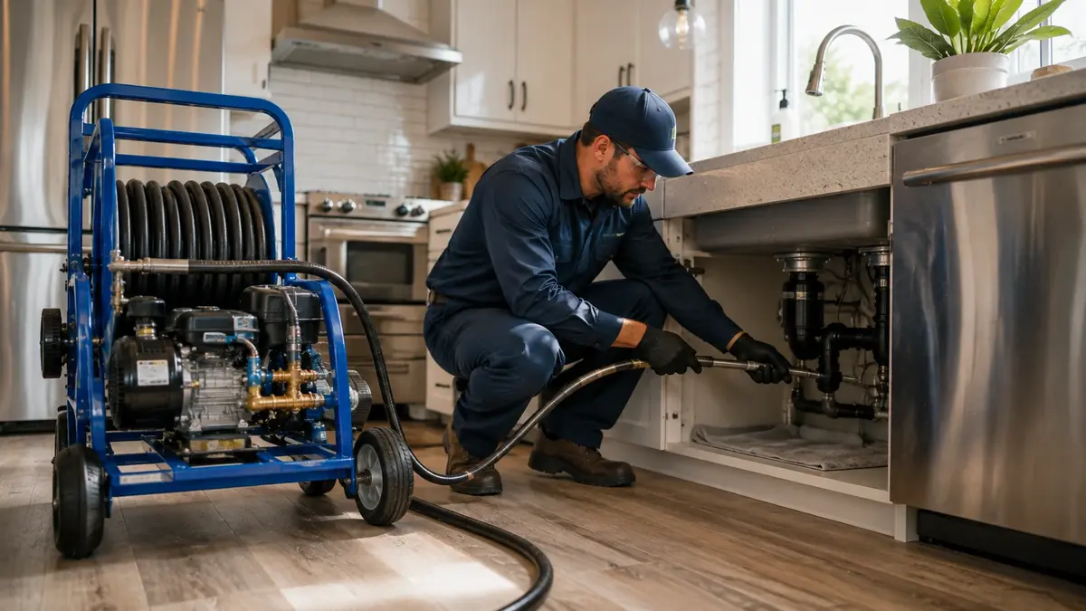 Kitchen Drain Hydro Jetting in Walnut Creek