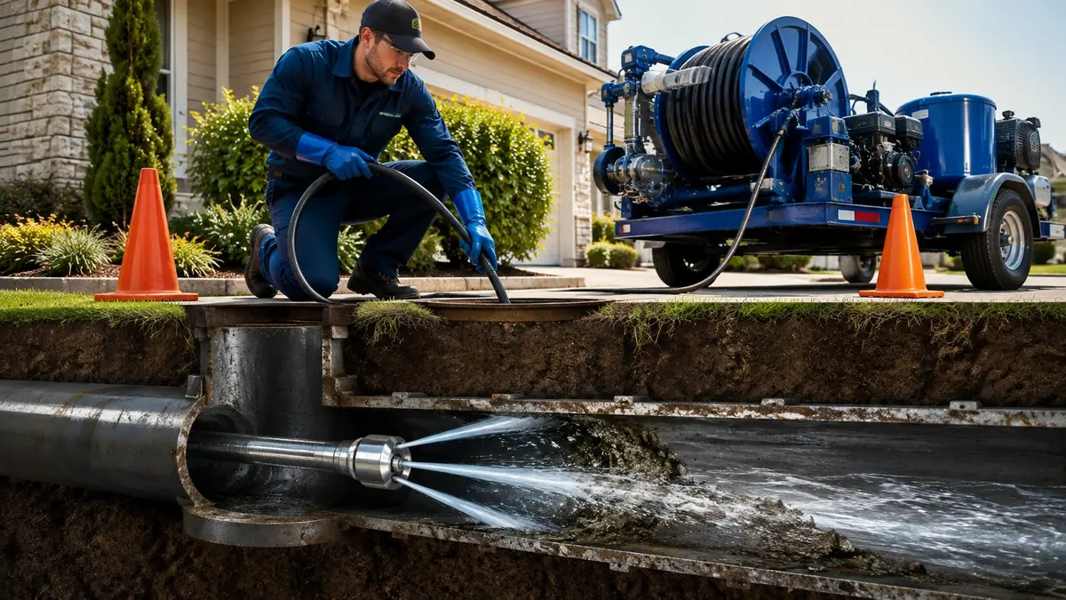 Main Sewer Line Hydro Jet Cleaning in Walnut Creek