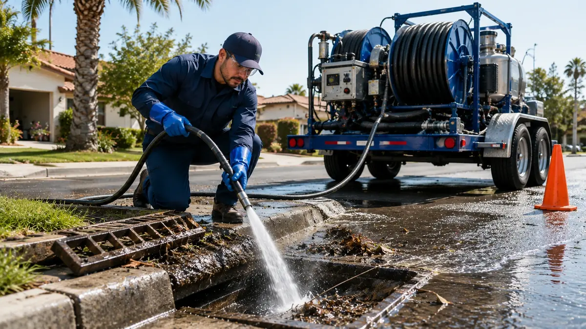 Storm Drain Hydro Jet Cleaning in Walnut Creek